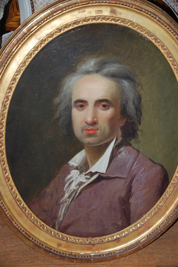 Danloux Follower Of, Portrait Of A Man Late Eighteenth Century