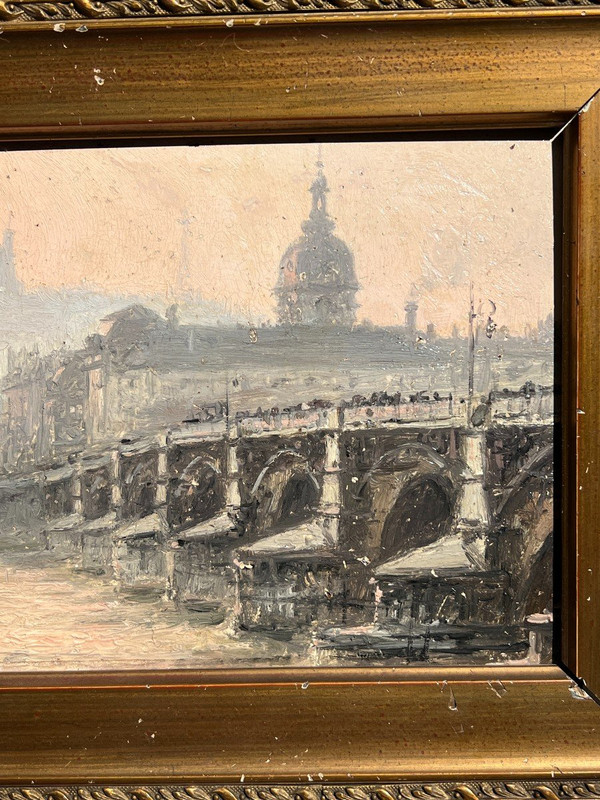 Joaquim Miro Argenter (1869-1914) - Lyon, The Guillotière Bridge, Fourvière, Circa 1900