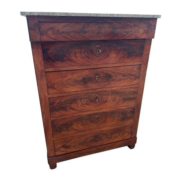 CHIFFONIER IN MOGANO RESTAURO PERIODO