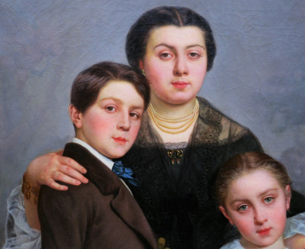 Louis Frédéric SCHÜTZENBERGER, Ritratto di famiglia (FORMATO MOLTO GRANDE)