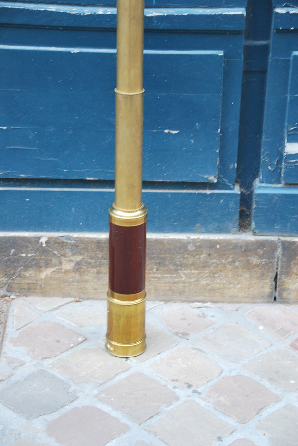 Longue Vue De Marine XIXe Mahogany And Brass