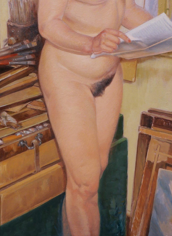 Pierre ROIG, modello nudo in atelier