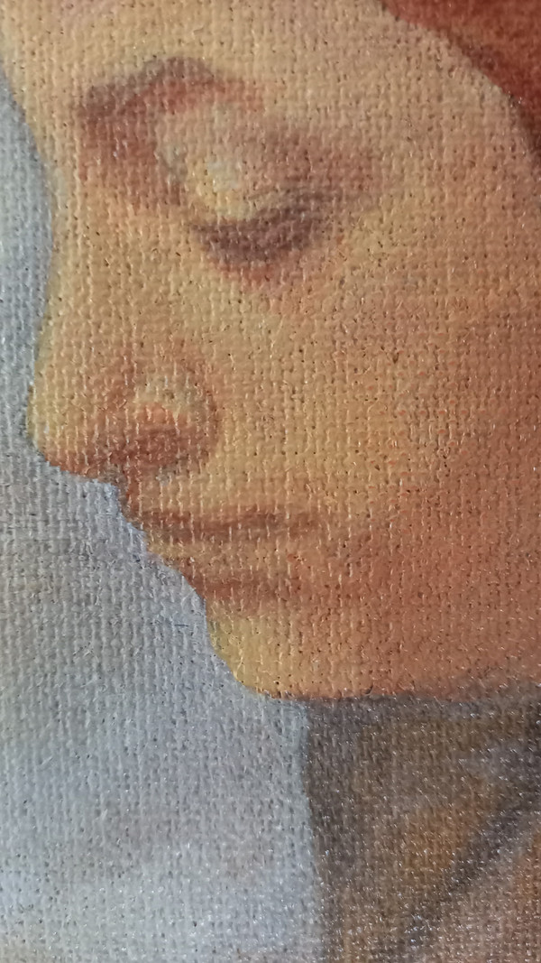 Acrylgemälde auf Leinwand / Frau