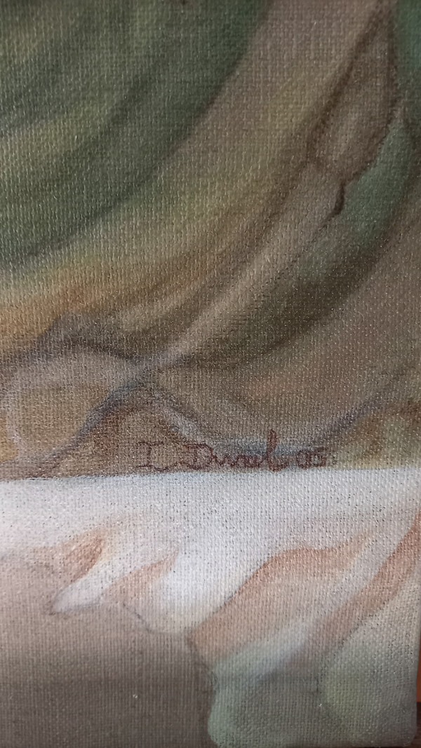Acrylgemälde auf Leinwand / Frau