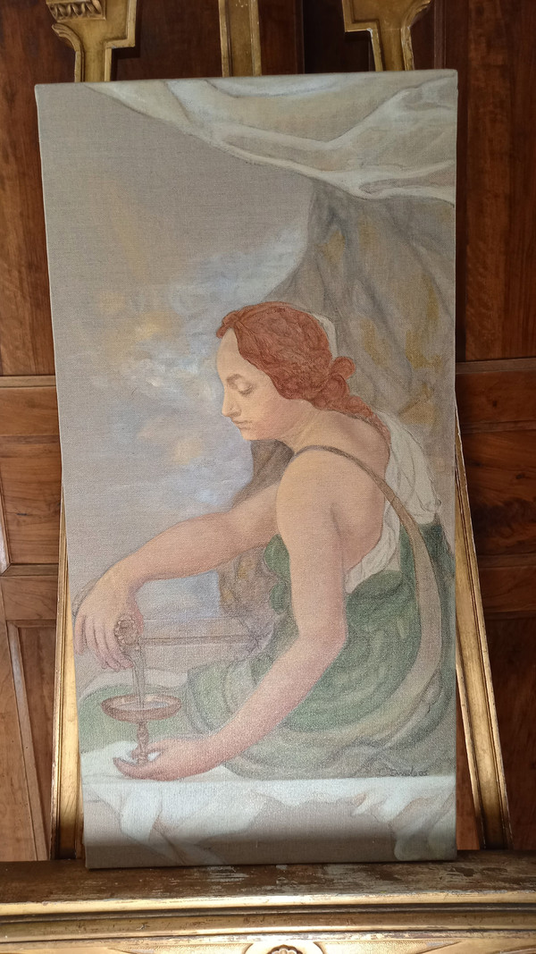 Acrylgemälde auf Leinwand / Frau