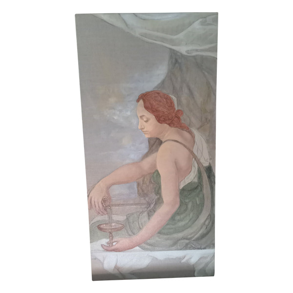 Acrylgemälde auf Leinwand / Frau