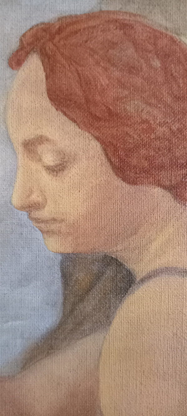 Acrylgemälde auf Leinwand / Frau