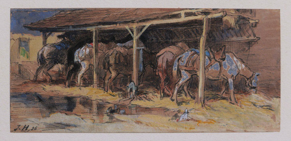 Jules HÉREAU, Chevaux à l'écurie