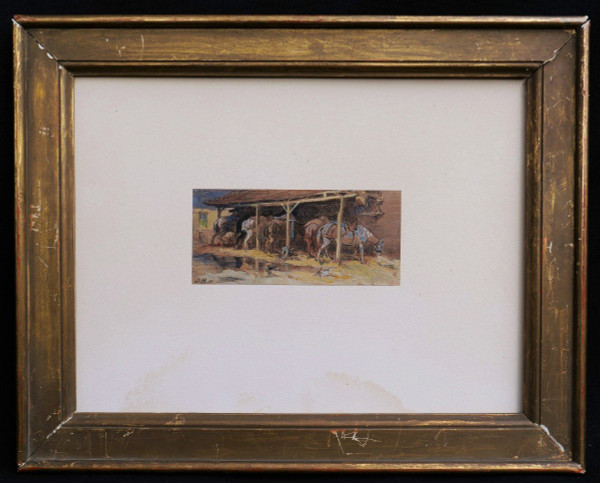 Jules HÉREAU, Chevaux à l'écurie