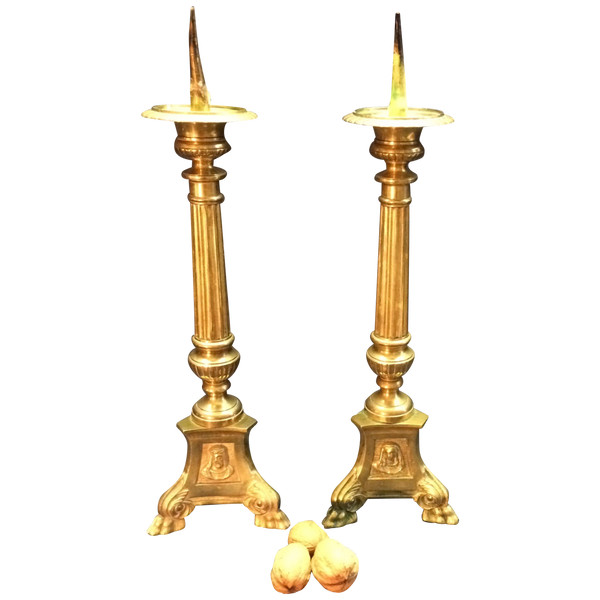 pair of small candlesticks