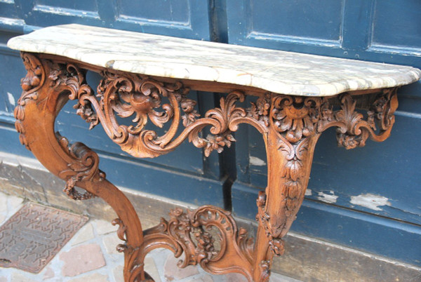 Console En Chêne époque Louis XV