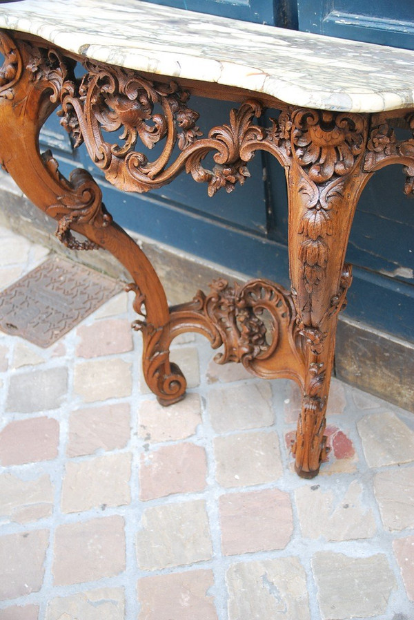 Console En Chêne époque Louis XV