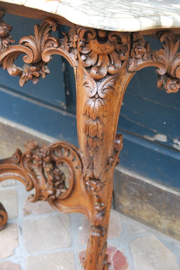 Console En Chêne époque Louis XV