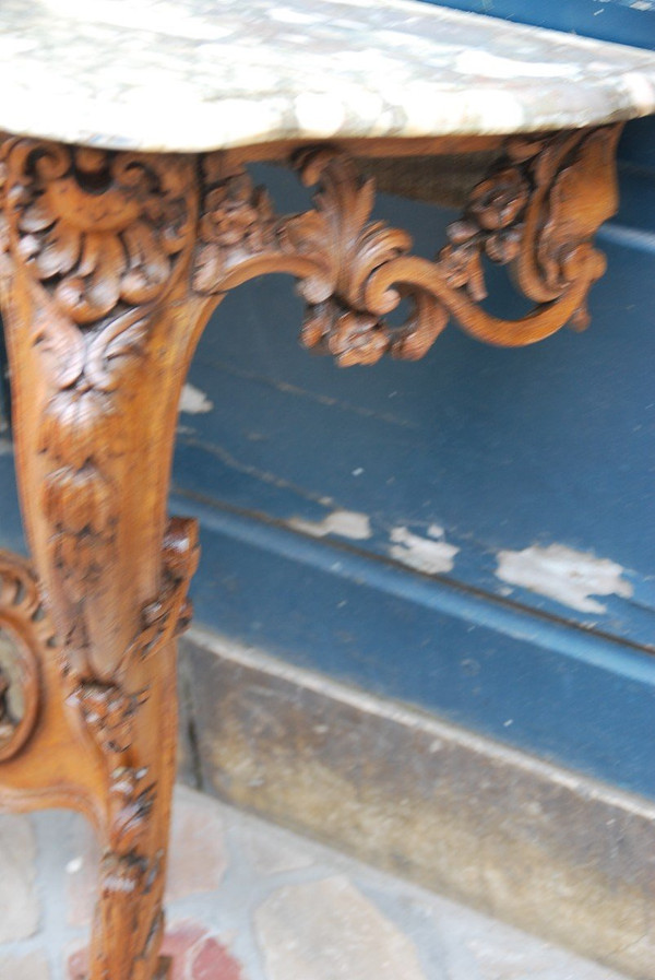 Console En Chêne époque Louis XV