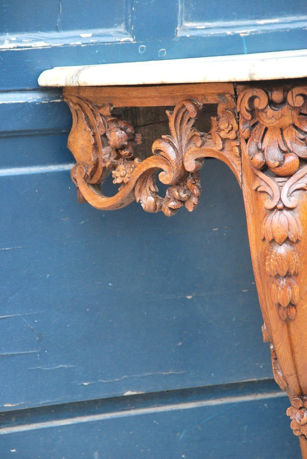 Console En Chêne époque Louis XV