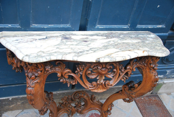 Console En Chêne époque Louis XV