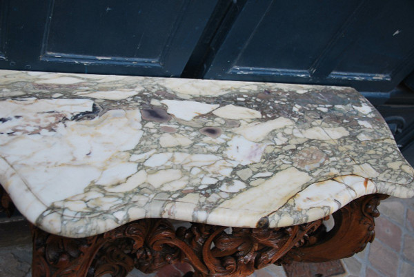 Console En Chêne époque Louis XV