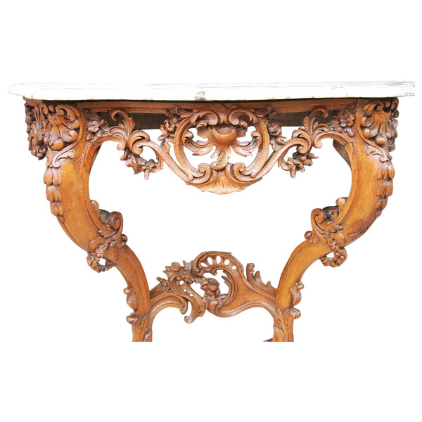 Console En Chêne époque Louis XV