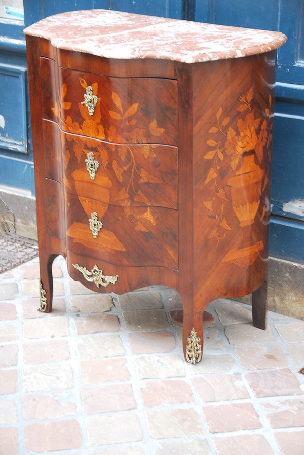 Commode En Marqueterie De Fleurs Hollande