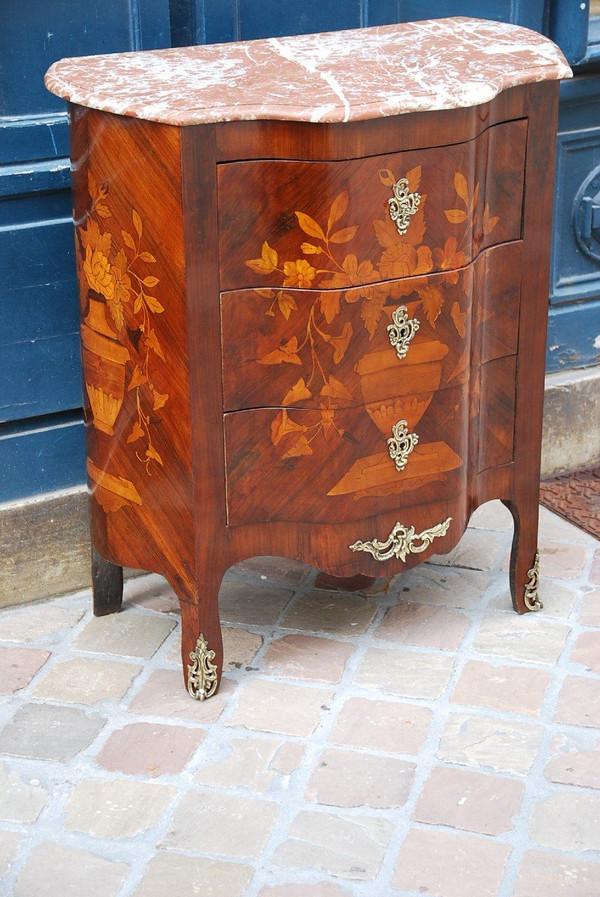 Commode En Marqueterie De Fleurs Hollande