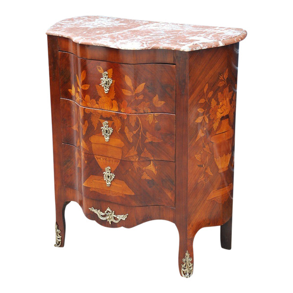 Commode En Marqueterie De Fleurs Hollande