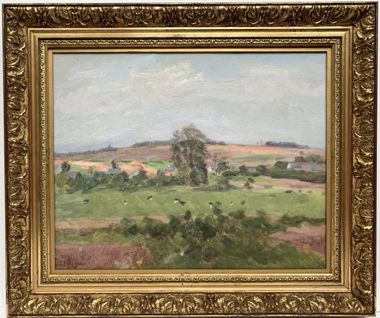 Lucien MIGNON (1865-1944) - Impressionist landscape - Oil on canvas signed and dated 1938