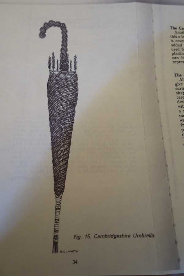 Rare Ombrelle de « Corn Dolly » XIXème
