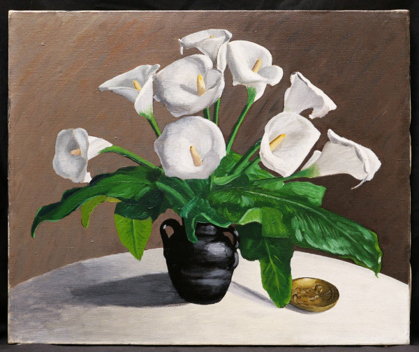 Georges THILL, alias Serge GHILLOT, Vase mit Aronstab