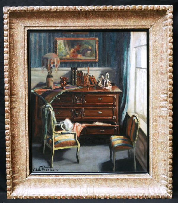 Édith VAUCAMS, Interno con cassettiera aperta