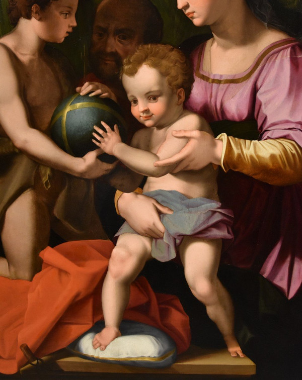 Heilige Familie mit San Giovannino, Agnolo Bronzino (Florenz 1503 -1572)