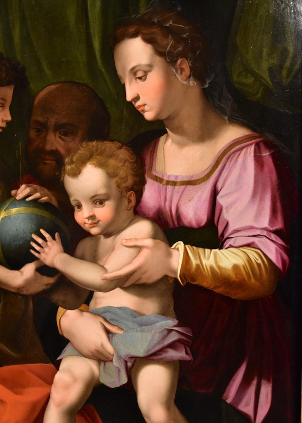 Heilige Familie mit San Giovannino, Agnolo Bronzino (Florenz 1503 -1572)