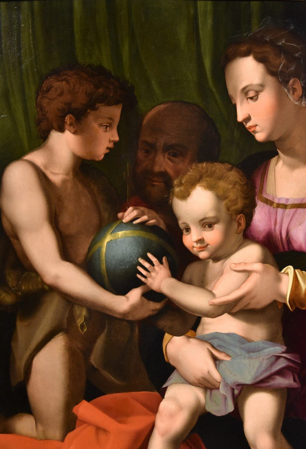 Heilige Familie mit San Giovannino, Agnolo Bronzino (Florenz 1503 -1572)