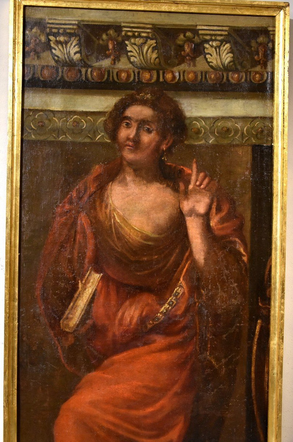 Allegorie der Zeit, die die Wahrheit anzeigt, Giacomo Stella (Brescia 1545 - Rom 1630)