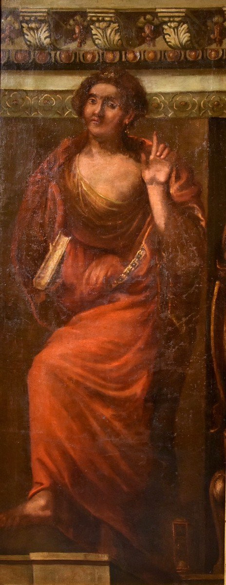 Allegorie der Zeit, die die Wahrheit anzeigt, Giacomo Stella (Brescia 1545 - Rom 1630)
