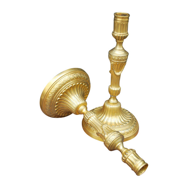 Pair Of Louis XVI Candlesticks, Late 18th Century