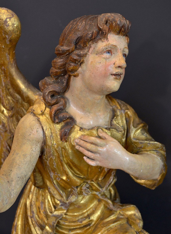 Grandi angeli alati Barocchi, Gian Lorenzo Bernini (1598-1680) cerchia di  (h. 88 cm) 