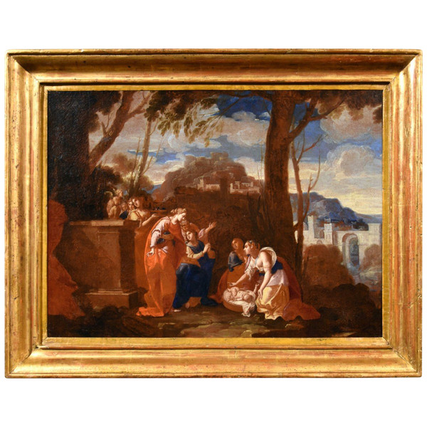 Moïse Sauvé Des Eaux, Nicolas Poussin (Les Andelys 1594 - Rome 1665) Atelier