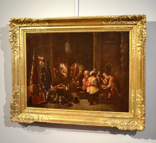 Le Corps De Garde, Atelier De David Teniers Le Jeune (Anvers 1610 - Bruxelles 1690)