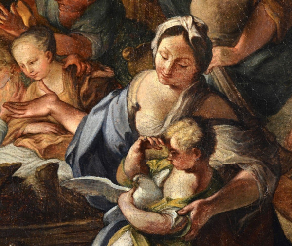 Sebastiano Conca (neapel 1680-1764), Großes Gemälde Anbetung der Hirten
