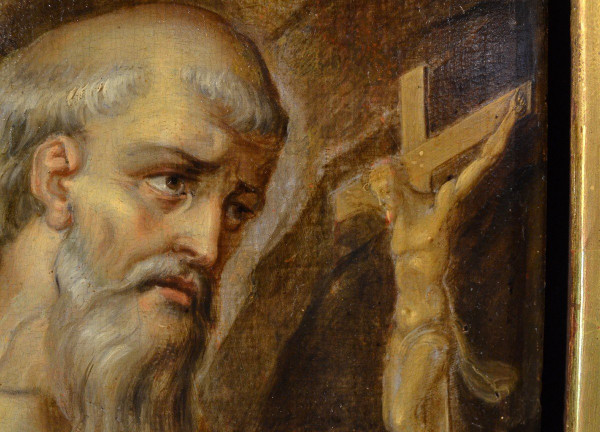 Italienisches Ölgemälde aus dem 16. Jahrhundert, 'St. Hieronymus' Umkreis Von Prospero Fontana