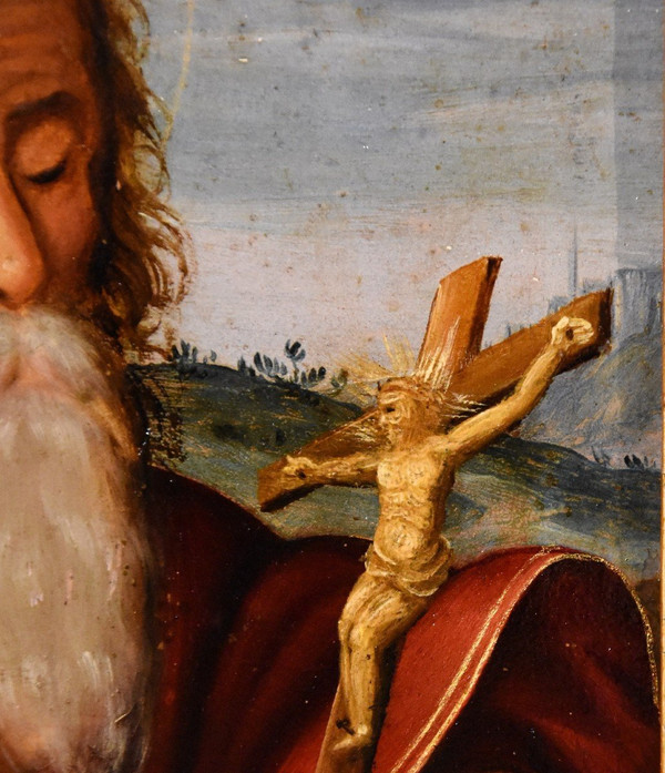 Öl auf Kupfer „Heiliger Hieronymus“, Kreis Giuseppe Mazzuoli