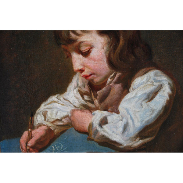 Greuze Follower Of; Portrait of a Young Boy, Late 18th Century