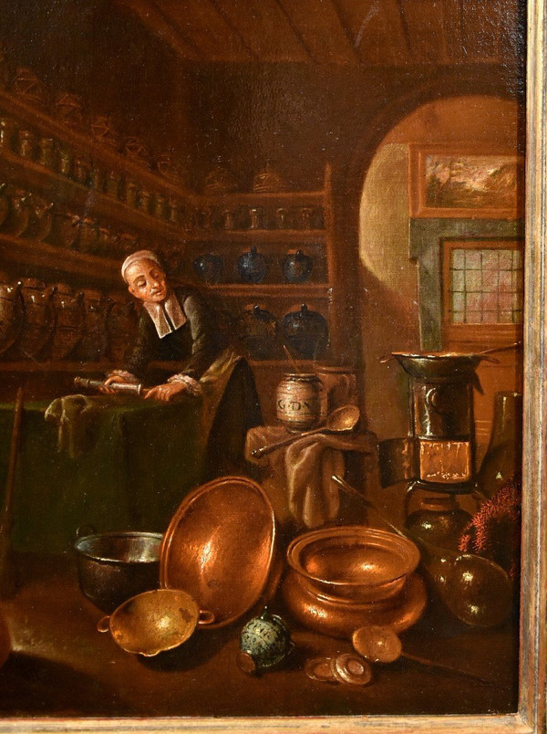 Der Apotheker, Giovanni Domenico Valentino (Rom 1630 - Imola 1708), Signiert Mit Dem Monogramm G.d.v