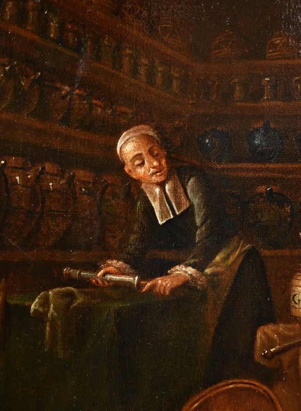 Der Apotheker, Giovanni Domenico Valentino (Rom 1630 - Imola 1708), Signiert Mit Dem Monogramm G.d.v