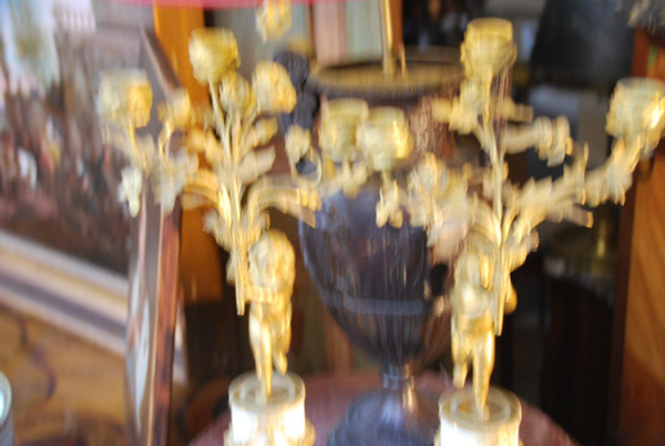 Coppia Di Candelieri Putti Napoleone III