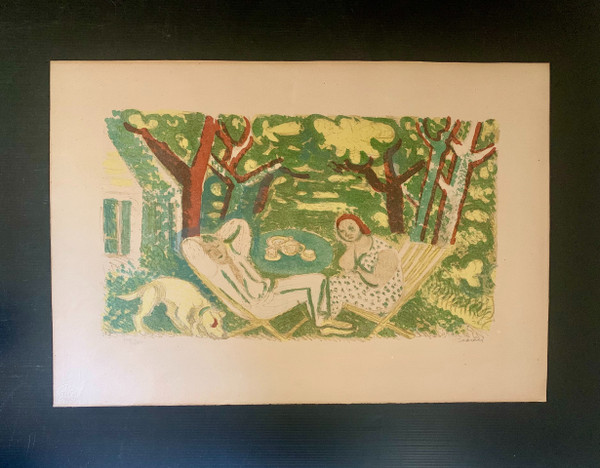 The Siesta Maurice Savin lithograph