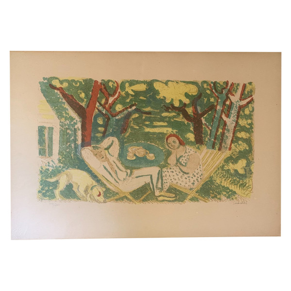 The Siesta Maurice Savin lithograph