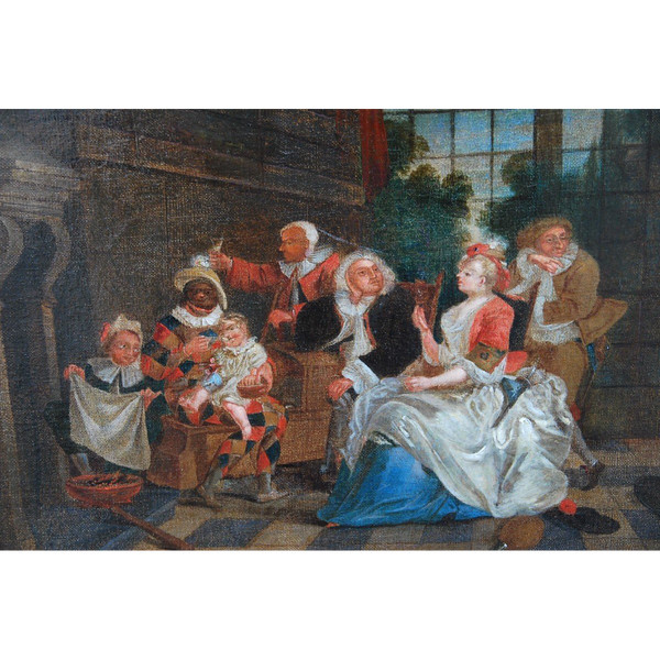 Arlequin, Scène d'Intérieur, XVIIIe siècle