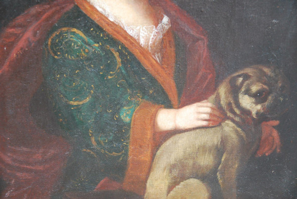 Child with dog school Late 17th century