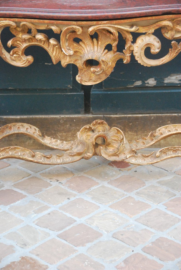 Louis XV Period Carved Wood Console